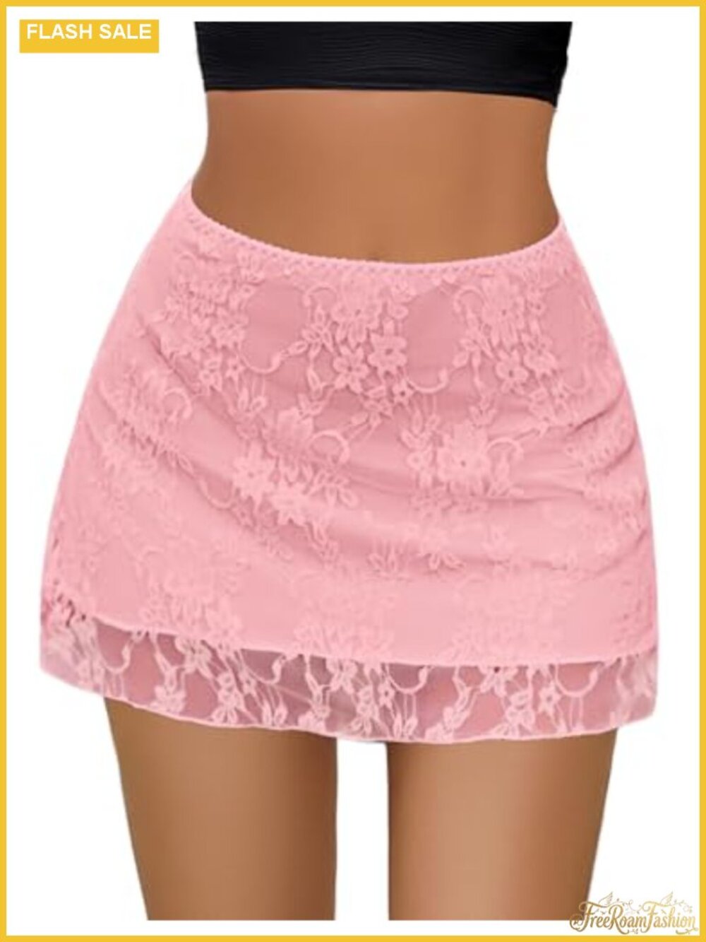 Mini Skirt Lace Bodycon Layered Short Summer Y2K Women's Skirt
